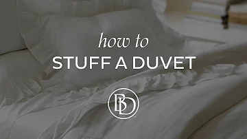 How to Stuff a Duvet Cover