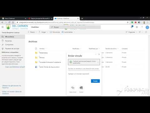 Ingresar a One Drive para subir archivos y crear link para compartir archivos