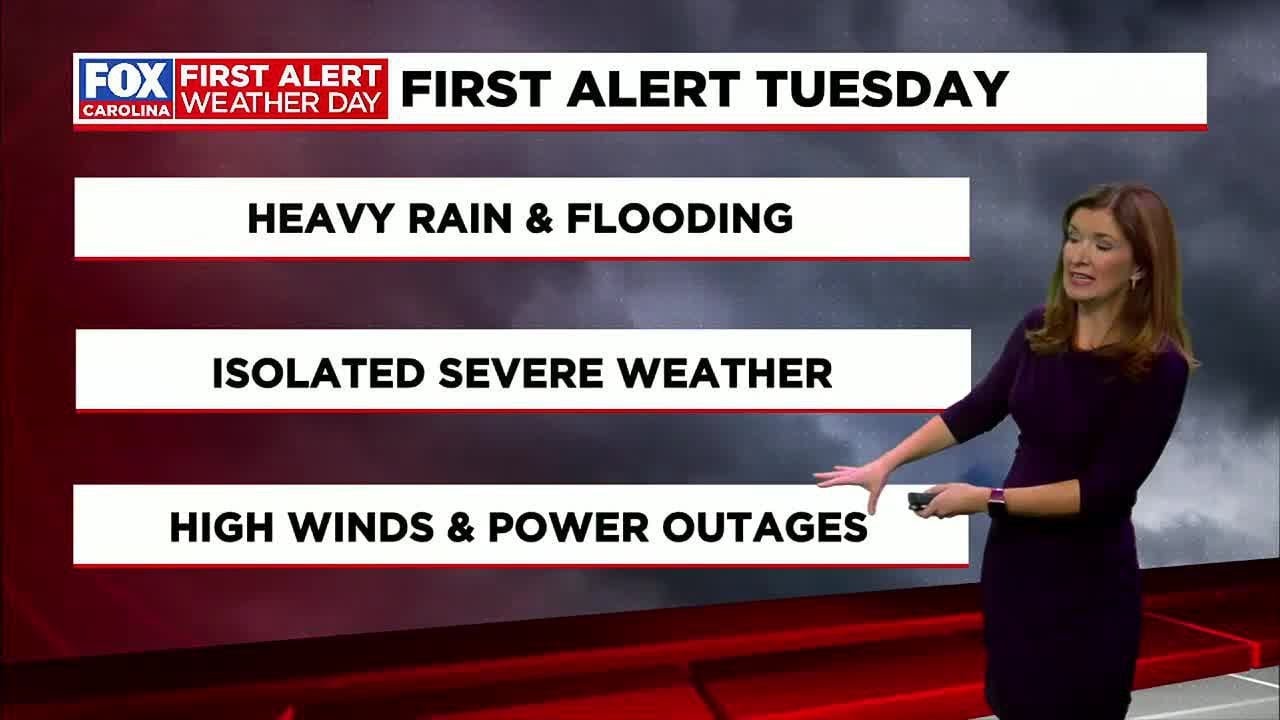 First Alert Weather Day Tuesday for heavy rain, high winds, and ...