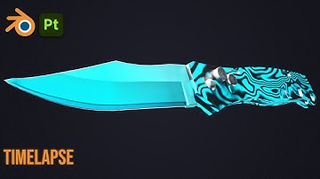 Combat Knife - Blender Game Asset