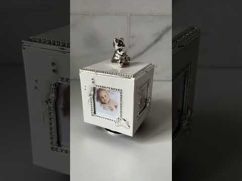 Музична скринька-фоторамка 4 фото 18*10 см біла Widdop and Cо, відео 1