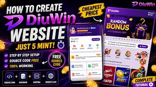 How To Create DiuWin Website in Just 5 Minutes 🔥 | Cheapest | Step-by-Step Setup | Free Source Code
