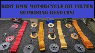 BMW Motorcycle Oil Filter Comparison. SHOCKING RESULTS!