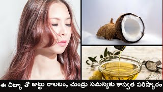 Home made hair cleanser to control hairfall & dandruff - Coconut milk cleanser for Hair  growth