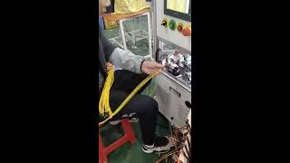 Automatic cable nylon woven sleeve inserting machine