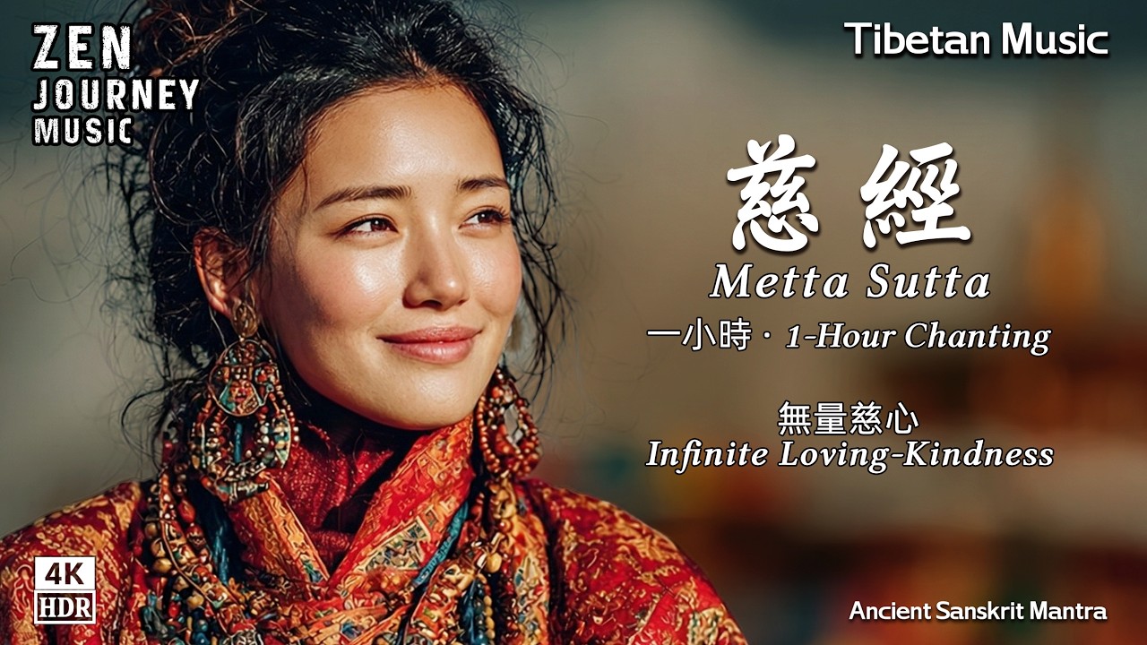 【慈經】為自己許願・為世界祈福｜一小時佛樂｜西藏女孩梵音吟唱・靜心助眠・療癒冥想｜Metta Sutta 1 Hour