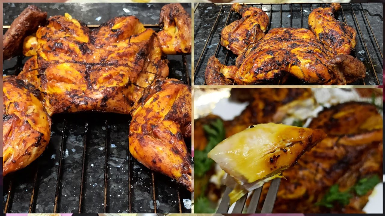 مطبخ مريومة /دجاج مشوي بدون شواية طريقة رائعة  👈تحلية كريمية لذيذة