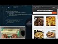 Asmr programming  coding food recipe website  no talking