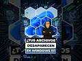 ¿Tus archivos desaparecen en #windows11 ? #ciberseguridad #linux