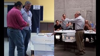 #EleccionesLT | Así votaron Andrónico Luksic y Ricardo Lagos