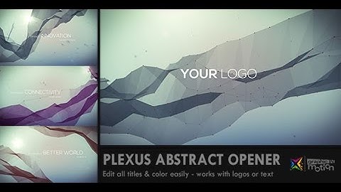 Plexus Abstract Opener Template - After Effects Project
