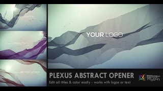 Famous Plexus Abstract Opener Template - After Effects Project Net Worth