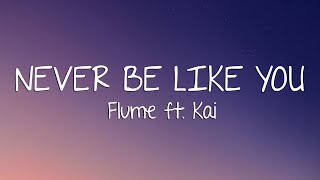 Flume - Never Be Like You (Lyrics) ft. Kai