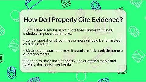 How Do I Properly Cite Evidence? - The Prose Path