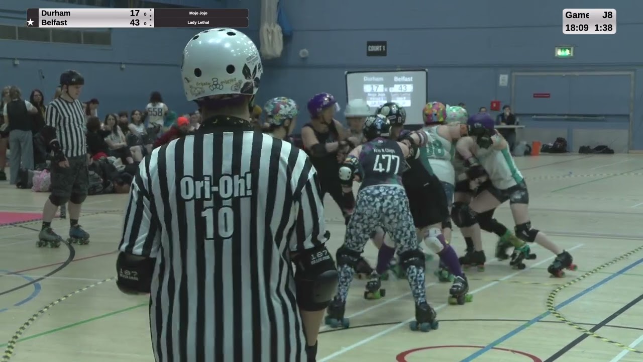 Durham Roller Derby Vs Belfast Roller Derby - Game 1 - Great Yorkshire Showdown 2025