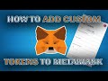 MetaMask Adding Custom Token ERC20 To MetaMask Crypto Wallet MetaMask Adding Custom Token ERC20 To MetaMask Crypto Wallet