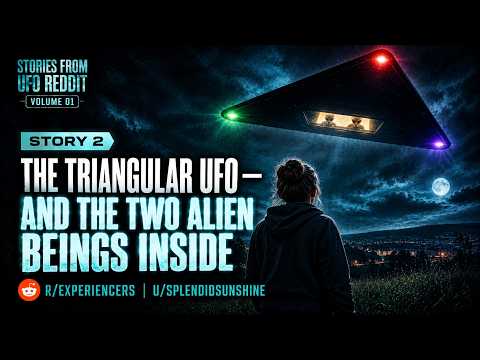 The Triangular UFO and the Two Alien Beings Inside | Stories from UFO Reddit
