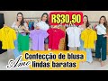 🎉AMO ESSA QUALIDADE😍BLUSAS CHIQUES PERFEITAS E BARATAS EM GOIÂNIA - De R$30,90 a R$37,90