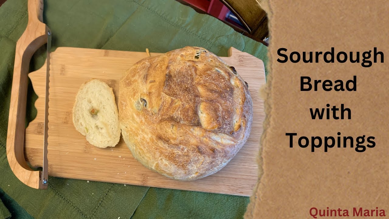Quick And Easy Sourdough Bread With Toppings YouTube