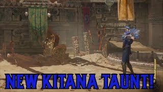 MK11 - Kitana New Taunt! "Stay Back"