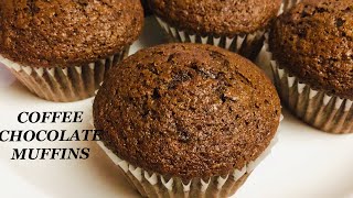 কফি চকলেট মাফিন | HEALTHY COFFEE CHOCOLATE MUFFINS