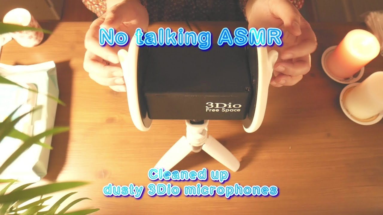 No talking ASMR :: cleaned up dusty 3Dio mic ( 노토킹 마이크 청소 )