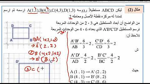 تحميل التكبير والتصغير في الرياضيات 4 متوسط