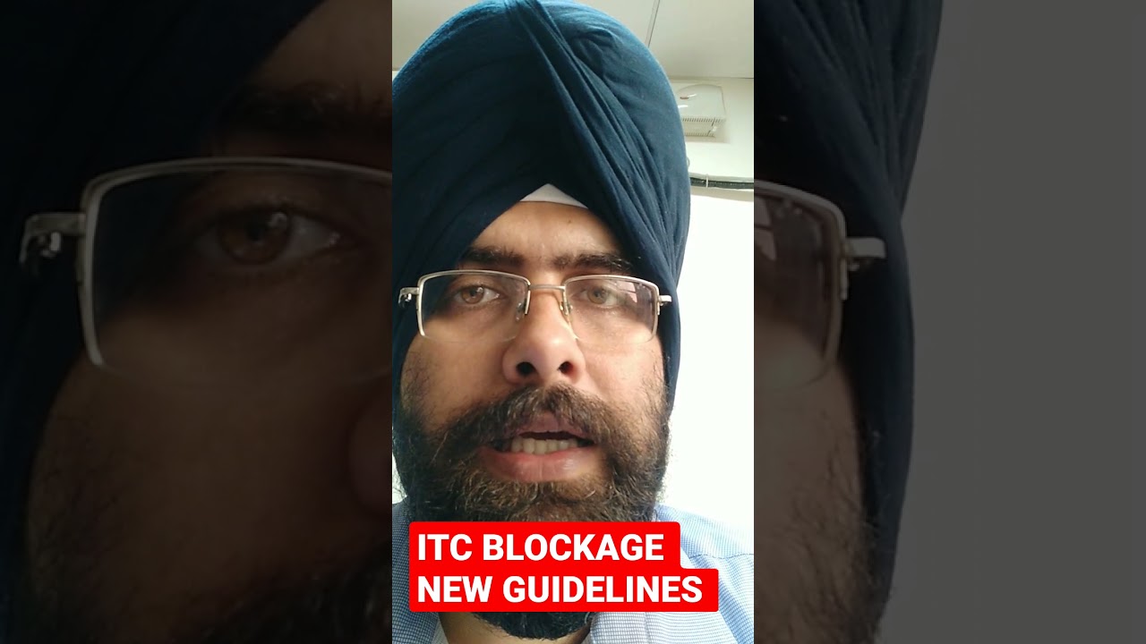 ITC blockage on GST portal