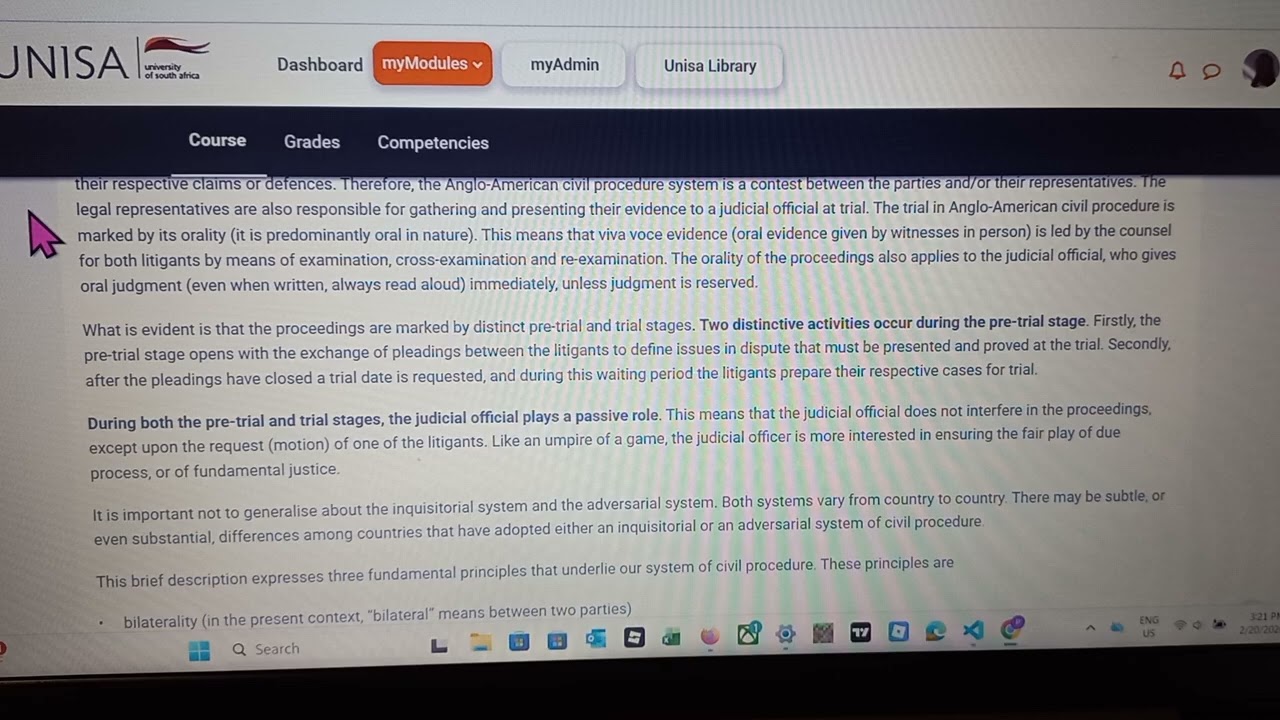  Civil Procedure CIV3701, Study guide unit 3