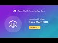 How to update rank math pro