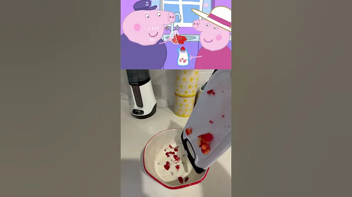 How to make Peppa pig ice cream! #shorts