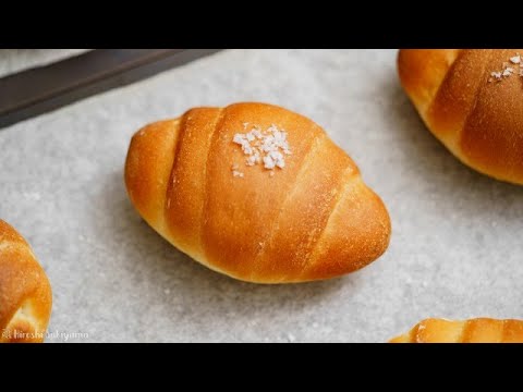 塩パン 塩バターロールの作り方 Salted Butter Roll Youtube