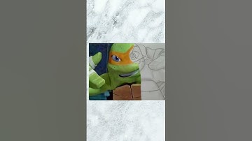 //Drawing Michaelangelo from TMNT//#tmnt//TMNT 2012//#tmntmikey//