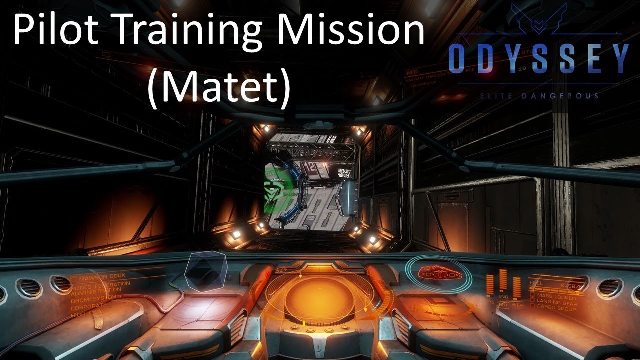Pilot's Federation Training Mission (Matet) - Elite Dangerous Odyssey