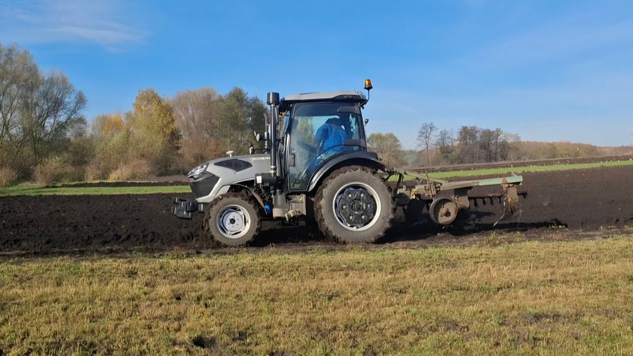 Оранка городів СКАУТ ТВ-904 С, Claas Dominator 38s збираю останню гречку