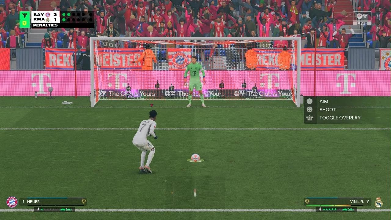 Real Madrid VS Bayern Munich penalty shootout