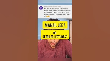 Manzil JEE or Complete Lectures for Syllabus⁉️🔥#jee#jee2025#jee2026#jeewallah#eduniti#iit#pw#shorts