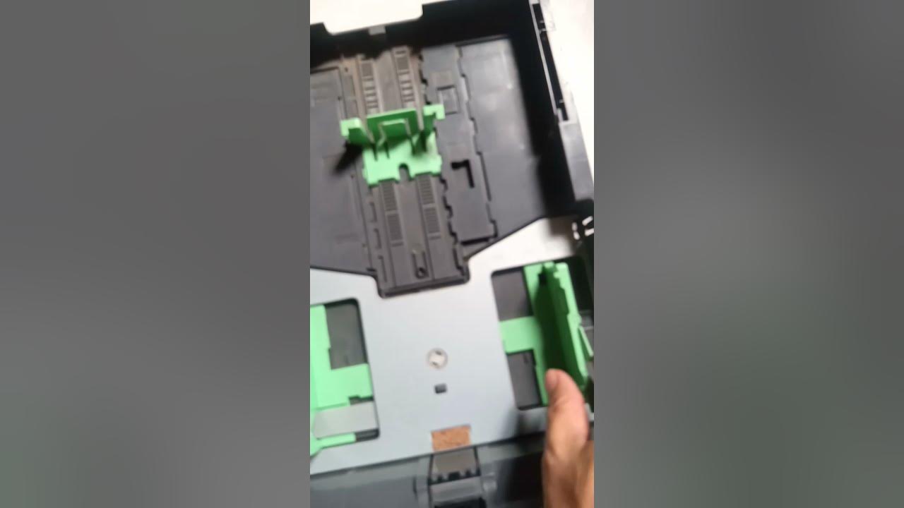 Brother printer paper tray technology. adjusting paper size a6a4 YouTube