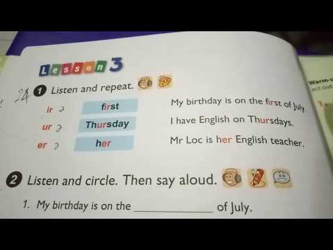 Video Hướng dẫn học Tiếng Anh lớp 4 Unit 3 - lesson 3 /... - YouTube