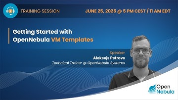 Getting Started with OpenNebula VM Templates