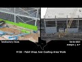 Tesla Terafactory Texas Update #135 in 4K: Paint Shop & Casting Area Walls - 04/06/21 (5:00pm | 81°)