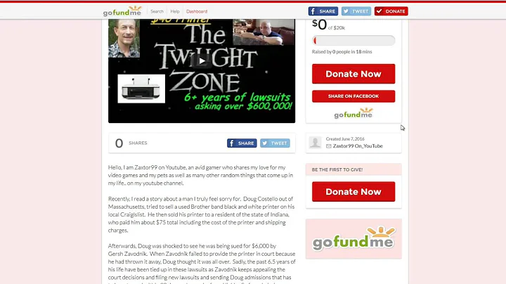 My First Fundraiser Ever..  For A Stranger, Doug C...