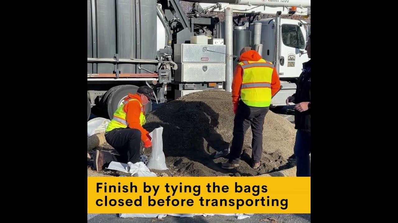 How to fill and place sandbags YouTube