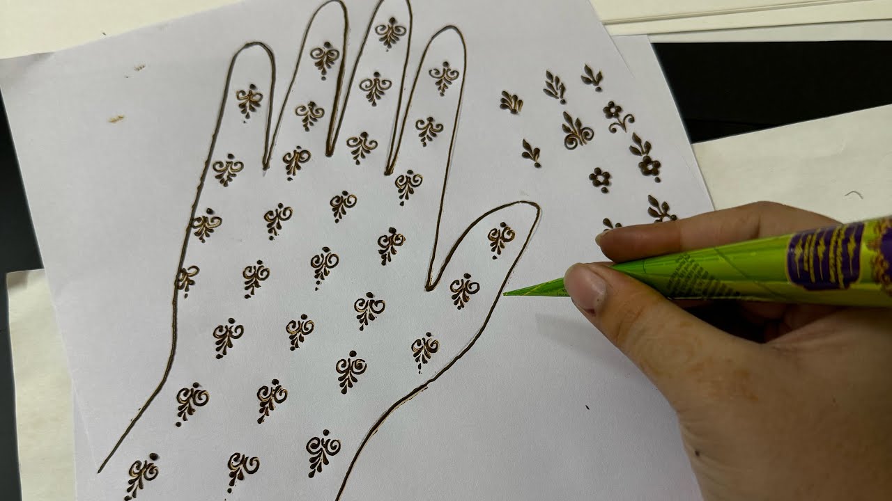 Simple easy trending design for School girls or professional working womens / Simple unique henna