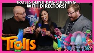 TROLLS MOVIE INTERVIEW ! WALT DOHRN, MIKE MITCHELL, & MORE! TROLLS BLIND BAG UNBOXING