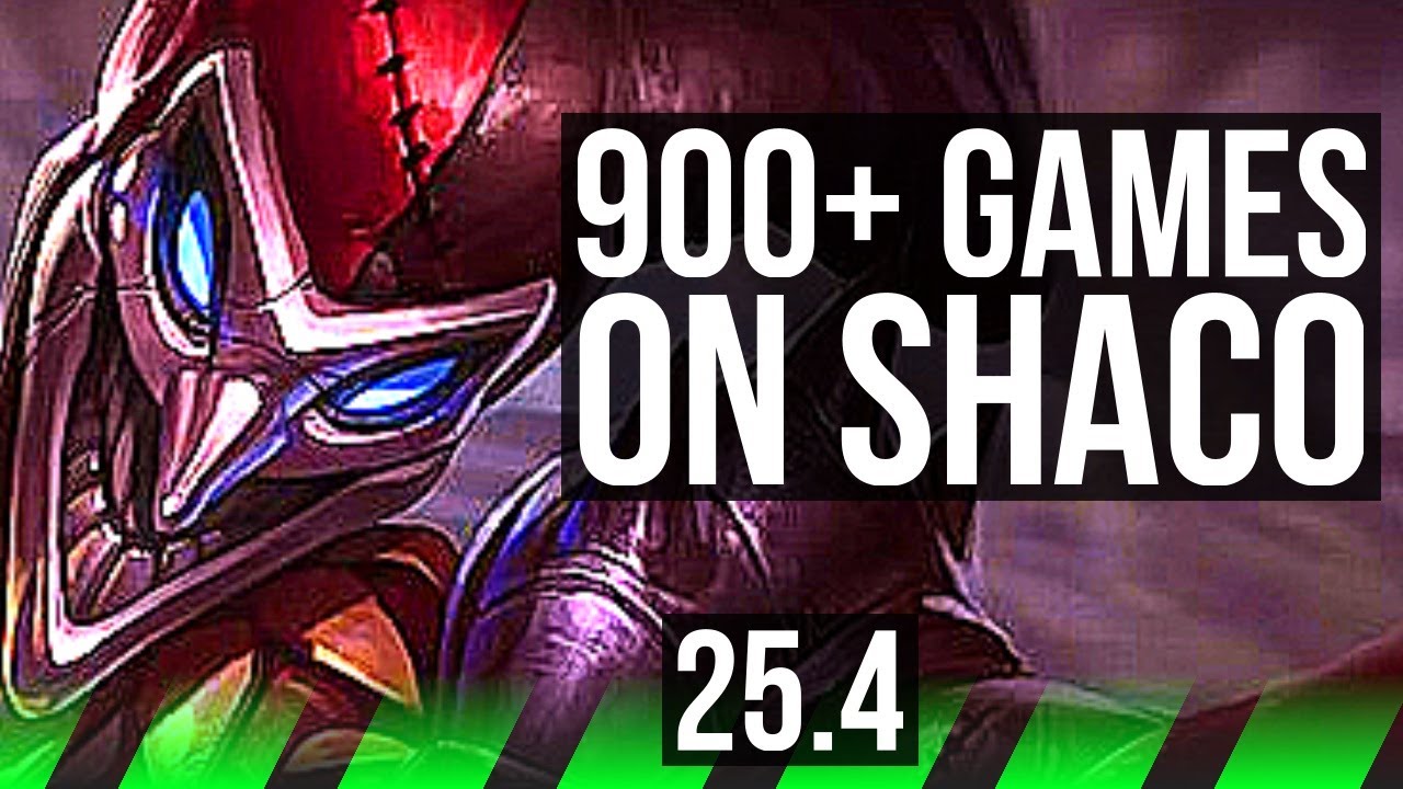 SHACO vs WARWICK (JGL) | 900+ games, Godlike | EUW Master | 25.4