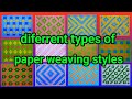 paper weaving tutorial, weaving with paper strips, paper mat weaving, paper craft(4)