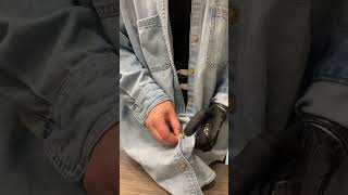 Bionic Hand vs Shirt Buttons || AM - ULA Test #abilityhand