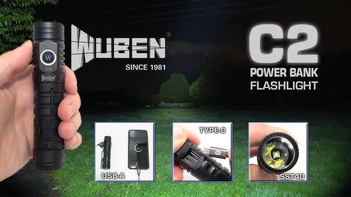 Wuben C3 1 * OSRAM P9 LED 1200 Lumens EDC Flashlight reviews