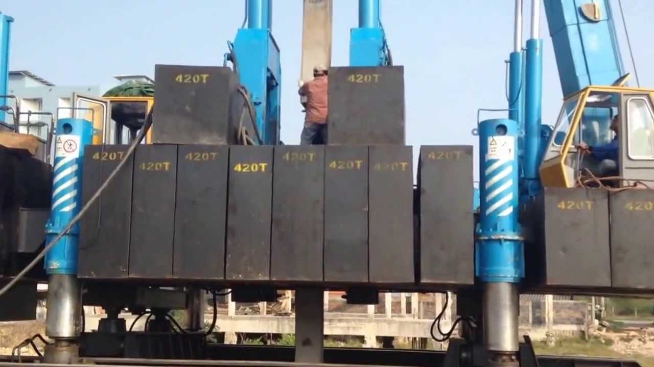 Hydraulic Static Pile Driver(Tworks Factory+8615874167681) YouTube